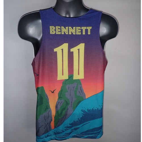 Wombats Tank Top shirt Unisex M Reversible Double Sided Athletic #11 Bennett - Picture 5 of 8