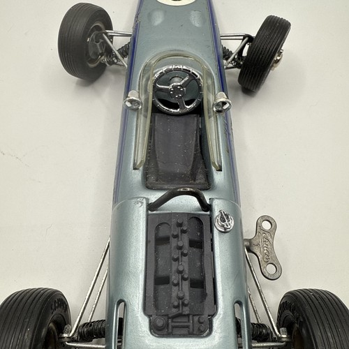 Oldtimer Schuco 1072 BMW Formel 2, Germany, offenes Rad zum Aufziehen funktioniert mit Schlüssel - Bild 5 von 6