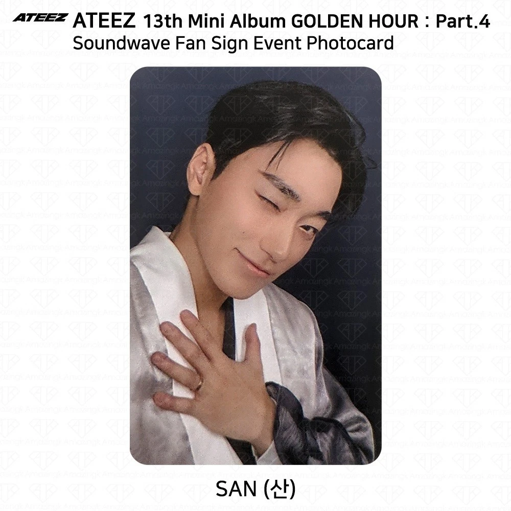 San - GOLDEN HOUR: Part.4 Fansign photocard photocard