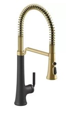 KOHLER 23765-BMB Tone Semi Professional Kitchen Faucet Matte Black Moderne Brass