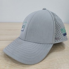 SIZE CLASSIC Melin A-Game Hydro Hat Cap Solid Grey Vented Snapback Performance