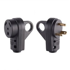 Heavy Duty 30 AMP RV Male & Female Connectors for Reliable Power Supply