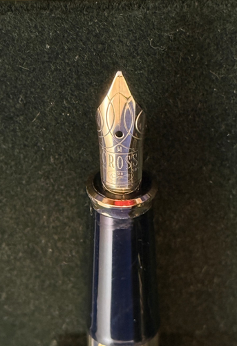 CROSS 18K GOLD-FILLED ROLLED TOWNSEND  FOUNTAIN PEN  #776-M 14K Solid Gold Nib - Picture 5 of 11