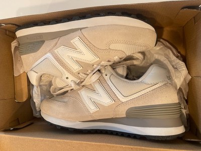New Balance 574 Core Nimbus Cloud Grey White Suede WL574EVW Women's Size 5