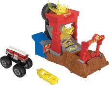 Hot Wheels Monster Trucks Arena Smashers 5-Alarm-Crash-Challenge-Spielset mit