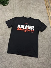 Nike Baltimore Orioles Shirt Mens M Medium Black Crew Balmer Center MLB Baseball