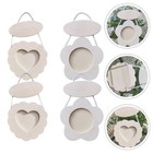  4 Pcs Kids Photo Frame Craft Flower Picture Kit Clay Painting Frames