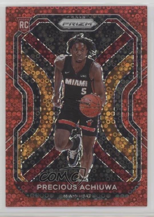 2020-21 Panini Prizm Fast Break Red 36/125 Precious Achiuwa #294 Rookie RC 14cm