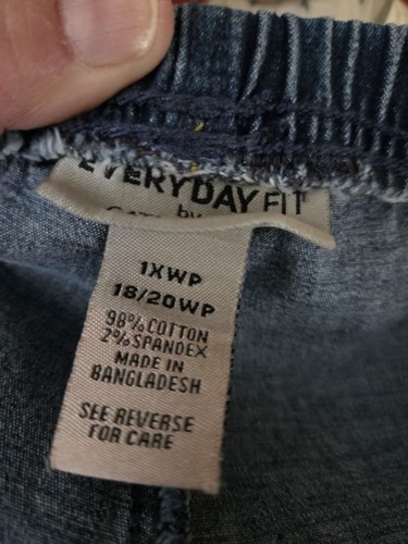 Everyday Fit By Catherines Jeans Elastischer Bund Blau Größe 1XWP - Bild 4 von 5