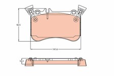 Bremsbelag Satz Bremsscheibe Scheibenbremse für Mercedes W176 13-18 Vorne TRW