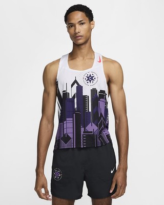 ウォーキング・ランニングウェア Nike Dri-FIT ADV AeroSwift BTC Singlet S NEW Men's Size S Nike AeroSwift ADV Chicago Marathon Running