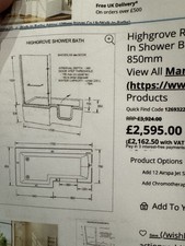 Shower Screen With Deflection Panel By Trojan To Suit Baths As Per Sizes InPhoto