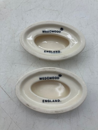 Vintage Wedgwood Edme Plain Knife Rests U1101 5619 Set Of 8 From England - Picture 6 of 11