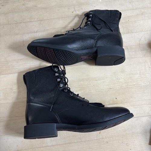 Stivali da lavoro Ariat Heritage II Lacer 10002145 ATS neri donna 10B stringati pelle - Foto 5 di 14