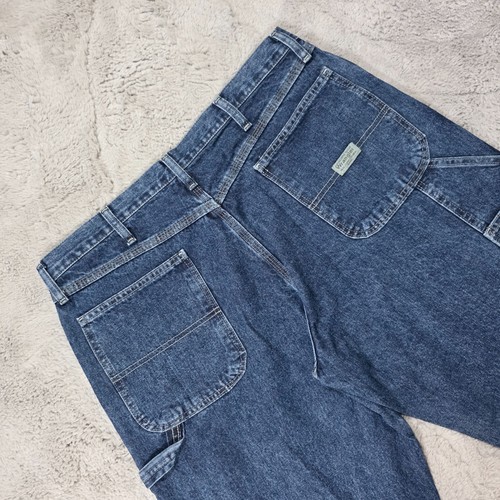 Wrangler Carpenter Jeans Blue Straight Fit 94LSWDV W36 L30 Made in Nicaragua - Picture 3 of 7