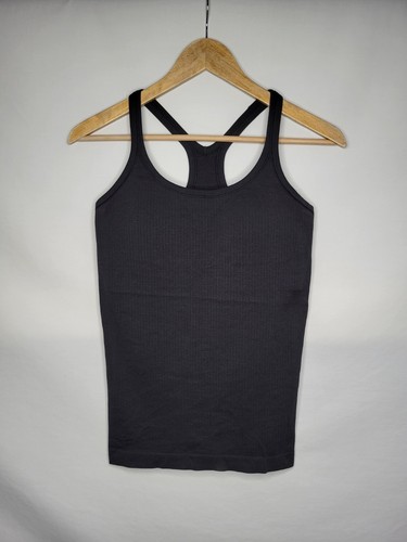 Lululemon Ebb To Street Tank Women's Size 8 Medium Black Seamless Padded