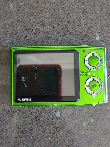 FUJIFILM FINEPIX Z10fd Green Digital Camera No Battery / Card As Is PARTS REPAIR - Picture 6 of 9
