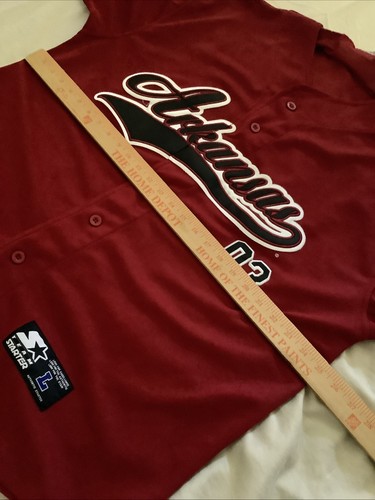 Arkansas Razorbacks Vintage Starter Maglia Baseball Uomo Large - Foto 8 di 9