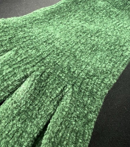 Vtg Ann Taylor Woven Green Gloves Classic Color Pop Fall Winter Y2K One Size - Picture 15 of 21
