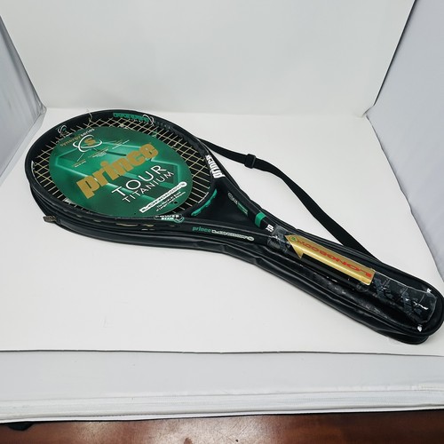 Prince Synergy Tour Longbody 110 Oversize Graphite Titanium 4 1/4 mit Tasche Neu - Bild 1 von 6