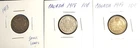 Canadian Dime lot  1913-SmallLeafs - 1918 - 1919    Lot of 3  XF-AU+  (NR)