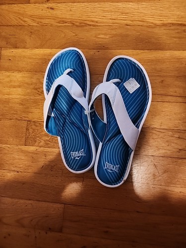 Chanclas Everlast talla 9 en blanco/verde - Imagen 1 de 5