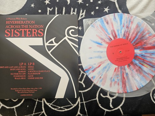 THE SISTERS OF MERCY RARE RED/BLUE SPLATTER VINYL LP - Picture 2 of 2