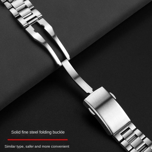Bracciale cinturino acciaio inox estremità curva per Tag Heuer Aquaracer 20,5mm 21,5mm - Foto 4 di 10