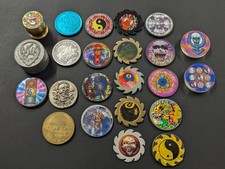 Vintage 1990s POG Slammers Lot 23 Metal Acrylic Poison A13 Heavy Metal Sawblade
