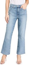 PAIGE Women's Courtney with Raw Hem Khristen Distressed Blue 31