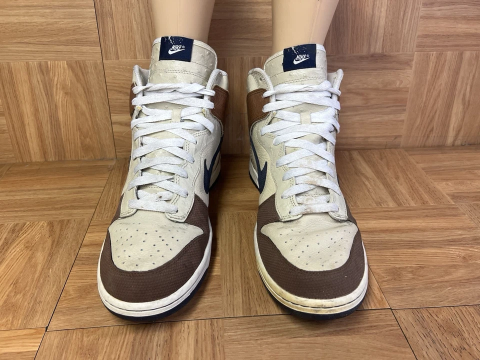RARE🔥 Sz 12 - Nike Dunk High Premium Brown Rustic Ostrich 2007 316424-241 Shoe - Image 4 of 4