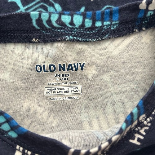 Conjunto de pijama de algodón azul marino y blanco para niños talla grande (10) - Imagen 5 de 7