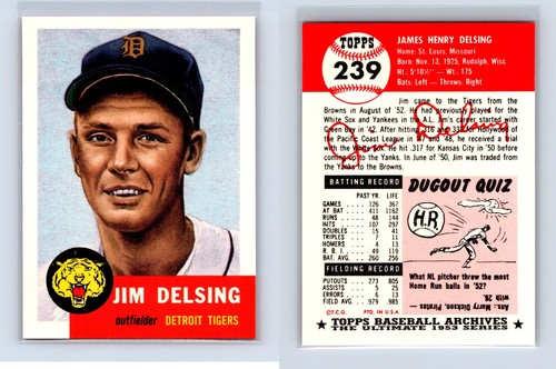 1991 Topps Archives 1953 Baseball (#172-#337) *YOU PICK* Exact Card Shown NM-MT+ - Picture 68 of 160