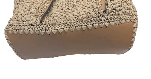 Patricia Nash Santorini Umhängetasche Leder und geflochten - Haselnuss - Neu mit Etikett - Orig. 299,95 $ - Bild 5 von 7