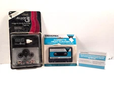 Vintage Cassette Deck Cleaning Kit Lot Allsop 3 & Memorex Head Cleaner