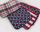 Tablecloth & 4 Placemats Celebrate Americana Plaid 56×90" 4th July USA Picnic