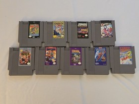 ​Nintendo NES Game Lot of 9 w/ Sleeves - Strider, Bad Dudes, Hydlide & More