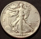1944-P USA Half Dollar 50 Cents- .900 SILVER - Walking Liberty