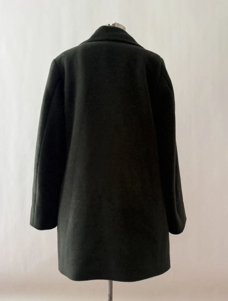 Jil Sander Green Mohair Wool Coat - Image 4 of 4