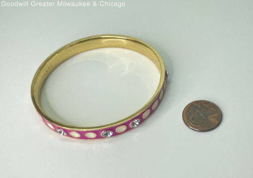 Kate Spade New York Designer Armband & Tasche goldfarben Strass Emaille, 37,2 g - Bild 3 von 4