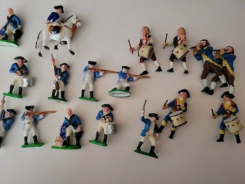 Lote de 19 soldados de la guerra revolucionaria de plástico vintage de Hong Kong Spirit de 1776 - Imagen 4 de 6