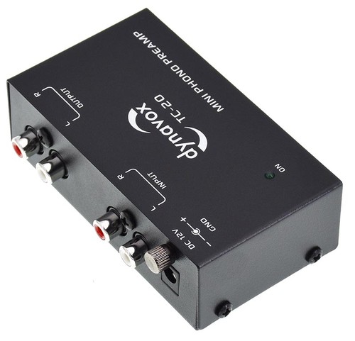 Dynavox TC-20 Preamplificador de fono en carcasa metálica con fuente de alimentación, preamplificador - Imagen 2 de 5