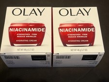 Olay Regenerist Niacinamide + Peptide24 Hydrating Moisturizers (Lot of 2 Jars)