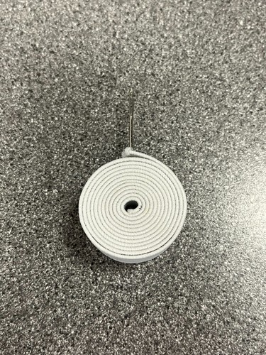 Tira de tela semielástica, blanca, 7/8" ancho 54" largo - Imagen 1 de 4