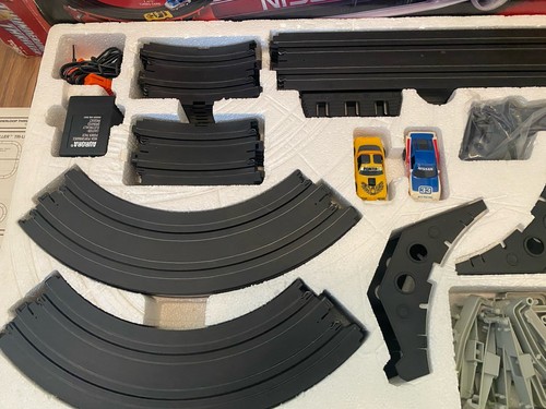 TOMY (8610) AURORA AFX THUNDERLOOP THRILLER SLOT CAR SET IN SCATOLA Firebird 300zx - Foto 4 di 11