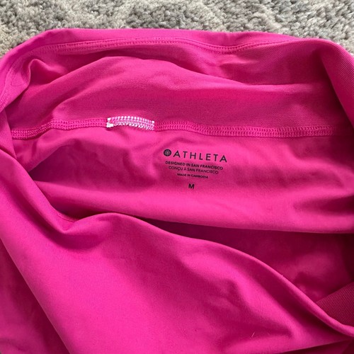 Parte inferior de natación completa cintura alta Athleta talla mediana rosa intenso - Imagen 2 de 5