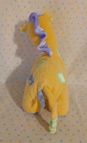 Peluche Sonajero Jirafa Naranja Púrpura Verde Gund Baby Jungle Collection 8” 58087 - Imagen 4 de 7