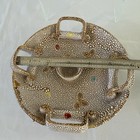 Vintage Lava Pebble Glaze Italian Pottery Trinket Dish Bowl Fanciullaci — photo 6