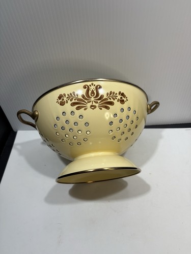Colino colino in metallo modello villaggio Pfaltzgraff vintage beige marrone - Foto 2 di 14