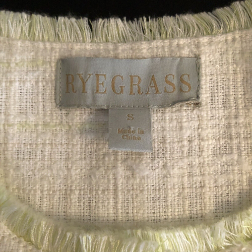 Chaqueta Blazer RyeGrass Mujer Talla S Abotonada Flecos Mujer Carrera Cottagecore Nueva - Imagen 5 de 11